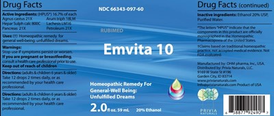Emvita 10 (Label)